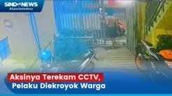 Aksinya Terekam CCTV, 2 Pelaku Curanmor Babak Belur Dikeroyok Warga