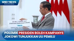 Sesalkan Polemik Presiden Boleh Memihak dan Kampanye, Jokowi Tunjukkan UU Pemilu