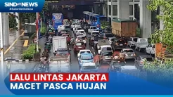 Lalu Lintas di Beberapa Ruas Jakarta Macet Pasca Diguyur Hujan