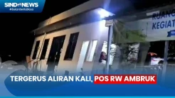 Tergerus Aliran Kali Petukangan, Bangunan Pos RW Ambruk