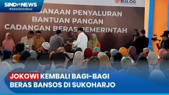Kembali Bagi-Bagi Beras Bansos di Sukoharjo, Jokowi Jamin Bantuan Pangan Hingga Juni