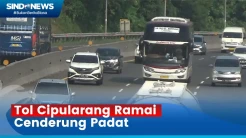 Arus Lalu Lintas Tol Cipularang Ramai Cenderung Padat pada Libur Panjang