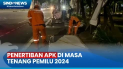 Lurah Jati Padang Beserta Petugas Gabungan Menurunkan APK di 4 Ruas Jalanan Jaksel
