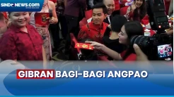 Lewati Masa Tenang Pemilu, Gibran Bagi Angpao pada Perayaan Imlek di Glodok