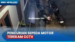 Aksi Pencurian Sepeda Motor di Jakarta Barat Terekam CCTV
