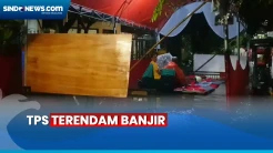 Hari Pencoblosan, TPS di Kebayoran Lama Terendam Banjir 1 Meter