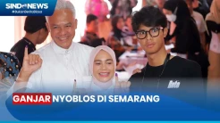 Bersama Keluarga, Ganjar Gunakan Hak Pilihnya di TPS 11 Lempongsari