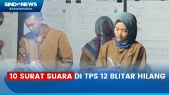 10 Surat Suara Tidak Terpakai di TPS Blitar Hilang