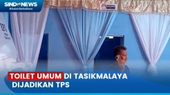 Viral! Toilet Umum di Tasikmalaya Disulap Jadi TPS Pemilu 2024