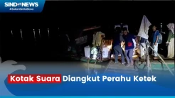 Dampak Banjir, Kotak Suara Hasil Rekapitulasi di Muarojambi Diangkut Perahu Ketek