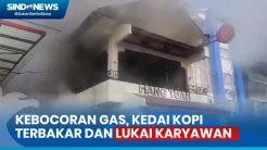 Diduga Ada Kebocoran Gas, Kedai Kopi Terbakar dan 2 Karyawan Terluka