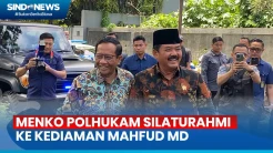 Sehari Pasca Dilantik, Menko Polhukam Hadi Tjahjanto Silaturahmi ke Kediaman Mahfud MD