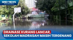 Drainase Kurang Lancar, Sekolah Madrasah di Jakarta Utara Masih Tergenang Air