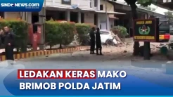 Suasana Mako Brimob Polda Jatim Usai Terjadi Ledakan Keras, Markas Hancur