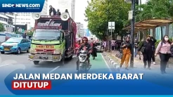 Aksi Perempuan Geruduk Istana, Jalan Medan Merdeka Barat Ditutup