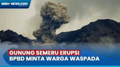 Gunung Semeru Kembali Erupsi, BPBD Imbau Warga Tingkatkan Kewaspadaan