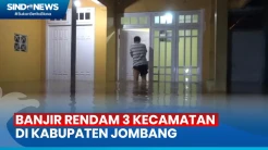 Ratusan Rumah di 3 Kecamatan Kabupaten Jombang Terendam Banjir Akibat Hujan Deras
