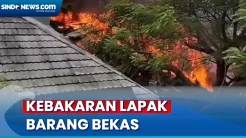 Kebakaran Hanguskan Lapak Barang Bekas dan Rumah Kontrakan Semi Permanen di Kebon Jeruk