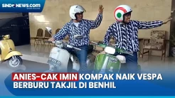 Anies-Cak Imin Kompak Naik Vespa Berburu Takjil di Benhil Jelang Pengumuman KPU