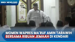 Antusias Ribuan Jemaah Masjid Agung Al-Kautsar Kendari saat Tarawih Bersama Wapres Ma’ruf Amin