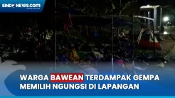 Takut Gempa Susulan, Warga Bawean Mengungsi di Lapangan Gresik