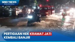 Tanggul Kalibaru Luber Lagi, Pertigaan Hek Kramat Jati Banjir