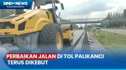Jelang Arus Mudik, Perbaikan Jalan di Tol Palikanci Terus Dikebut