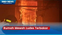 Rumah Mewah Tiga Lantai di Sawah Besar Ludes Terbakar, Diduga Korsleting Listrik