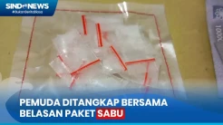 Pemuda 23 Tahun Ditangkap Bersama Belasan Paket Sabu