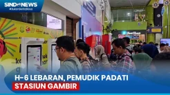 H-6 Lebaran, Belasan Ribu Pemudik Padati Stasiun Gambir, Jakarta Pusat