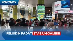 Pemudik Padati Stasiun Gambir pada Hari Terakhir Masuk Kerja