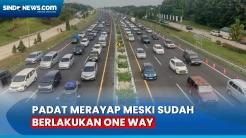 Arus Mudik di Tol Cipali Km 86 Padat Merayap meski Sudah Berlakukan One Way