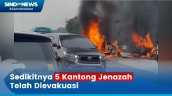 Breaking News! Kecelakaan Adu Banteng di Jalur Contra Flow Tol Jakarta-Cikampek
