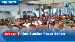 Momen Jokowi Tinjau Stasiun Pasar Senen
