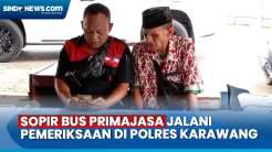 Sopir Bus Primajasa Jalani Pemeriksaan di Polres Karawang Usai Kecelakaan Maut KM 58