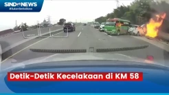 Detik-Detik Kecelakaan di KM 58 Tol Japek Tewaskan 13 Orang Terekam Dashcam Pengendara