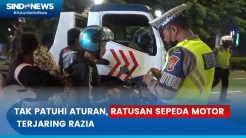 Tak Patuhi Aturan Lalu Lintas, Ratusan Sepeda Motor Terjaring Razia saat Malam Takbiran