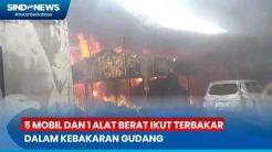 Kebakaran Gudang Sembako dan Minyak Goreng Juga Hanguskan 5 Mobil dan Alat Berat
