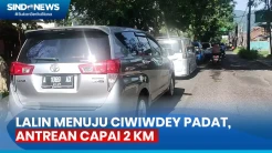 Lalu Lintas Menuju Kawasan Wisata Ciwidey Padat, Antrean Kendaraan Terjadi hingga 2 Kilometer