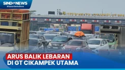 H+4 Lebaran, Lalin di Gerbang Tol Cikampek Utama Macet