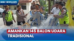 Polres Trenggalek Sita Ratusan Balon Udara Saat Perayaan Lebaran Ketupat di Trenggalek