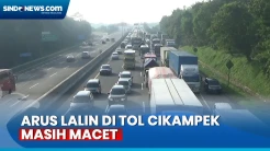 Puncak Arus Balik, Lalin di Tol Cikampek Masih Macet Pagi Ini