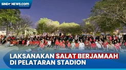 Viral ! Suporter Timnas Indonesia U-23 Salat Berjamaah Sebelum Lawan Australia