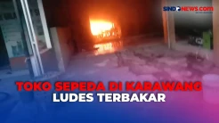 Toko Sepeda di Karawang Ludes Terbakar, 4 Mobil Damkar Dikerahkan