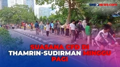 Suasana CFD Minggu Pagi di Thamrin-Sudirman Jelang Putusan Sengketa Pilpres