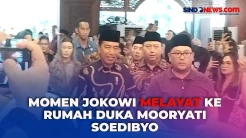 Didampingi Sejumlah Menteri, Presiden Jokowi Melayat ke Rumah Duka Mooryati Soedibyo