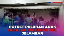 Di Tengah Keterbatasan, Begini Potret Puluhan Anak Belajar di Kolong Tol Jelambar
