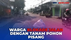 Jalan Juwana Pati Rusak Parah dan Berdebu, Warga Putuskan Blokade Jalan