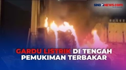 Warga Setiabudi Panik, Kebakaran Gardu Listrik di Tengah Pemukiman Diiringi Suara Ledakan