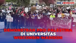 Mahasiswa Universitas Wisconsin-Madison dan Pendukungnya Memprotes Perang Israel-Hamas